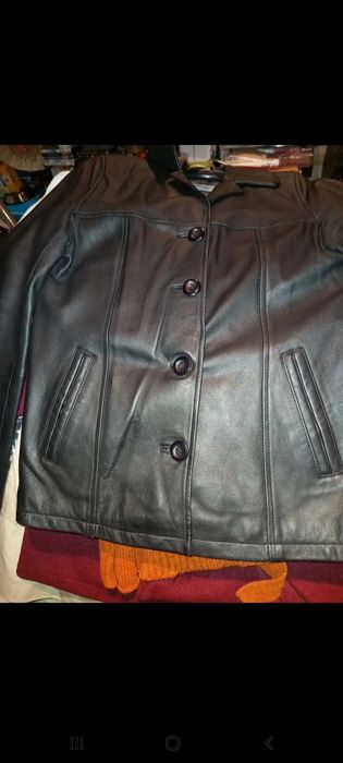 Casaco de pele/cabedal preto - 36 - Francês