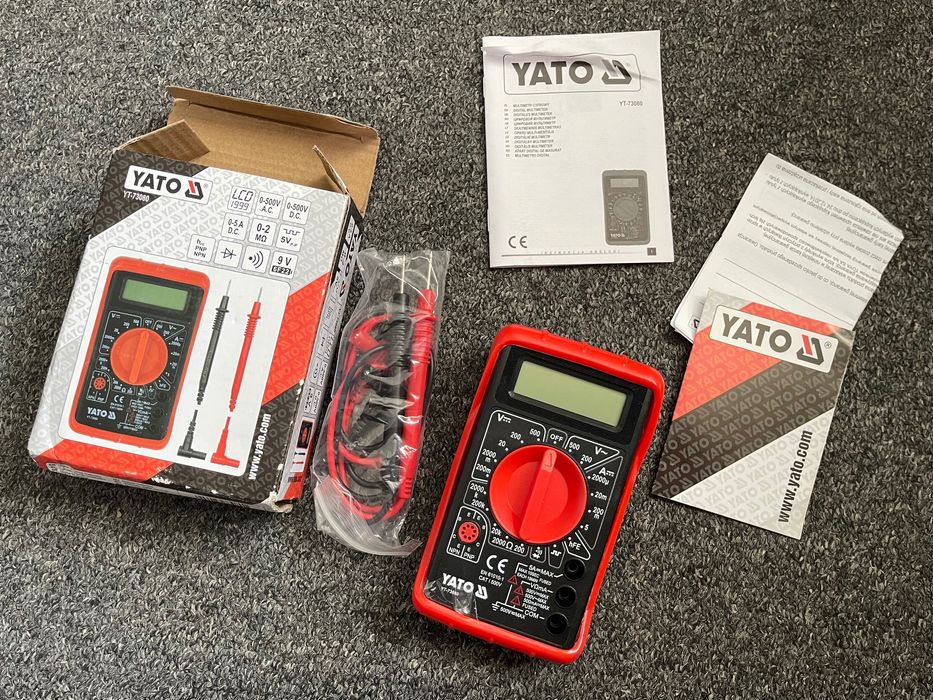 Новый цифровой мультиметр YATO YT-73080 тестер (в упаковке)