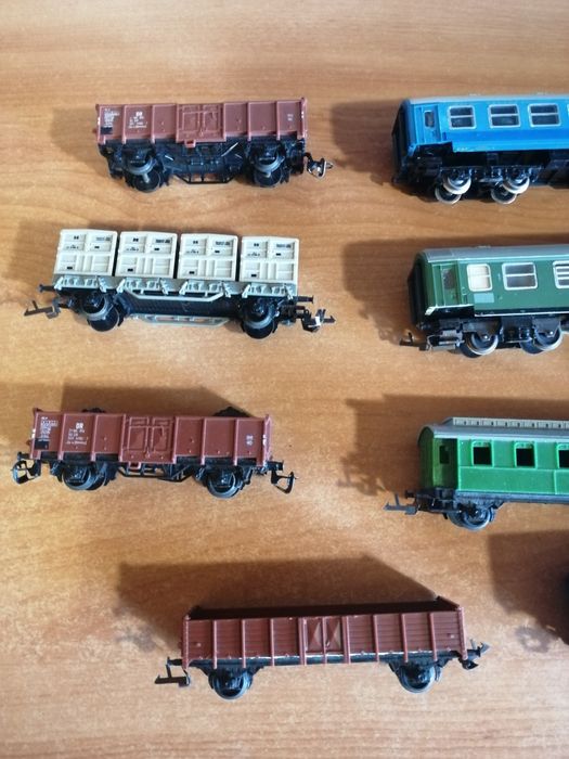 Wagoniki kolejki elektrycznej w skali tt, 10 sztuk