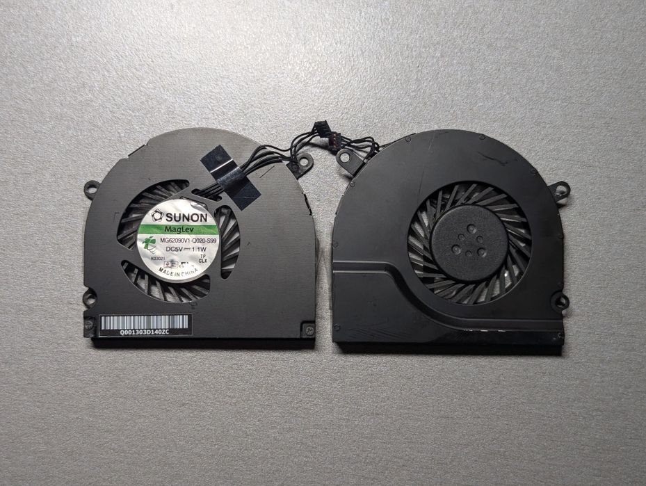 2 Prawe wentylatory Apple MacBook Pro 15 2009