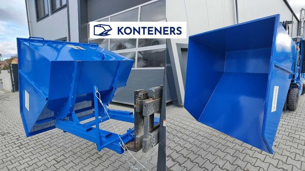 Kontener samowyładowczy Koleba 1,5m3 piasek/beton/gruz/drewno/ koliba
