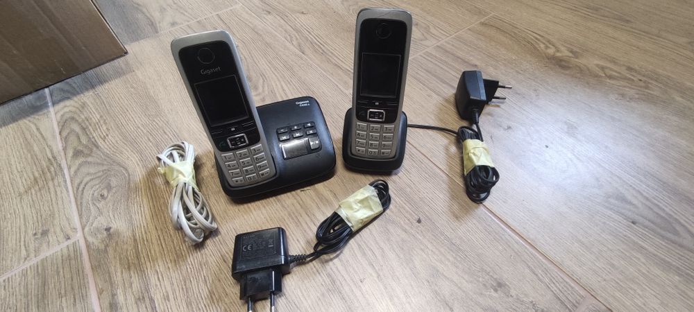 Zestaw telefonów stacjonarnych gigaset c430a stacje ładowarki