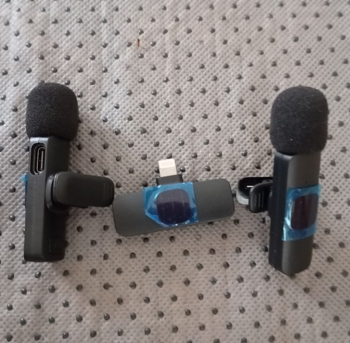 Zestaw  2 mikrofonów do iPhone nowy