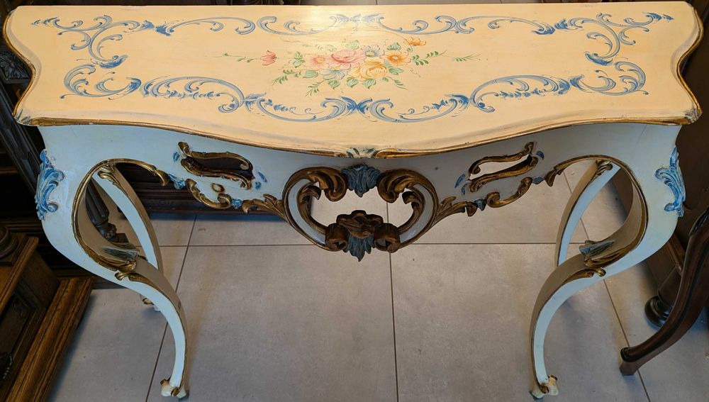 Bardzo piękna włoska konsola ecru-sklep Dąbrowa Górnicza
