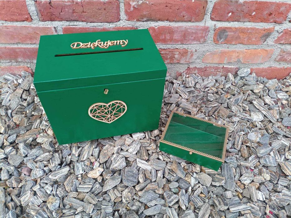 Pudełko na koperty i obrączki ślubne