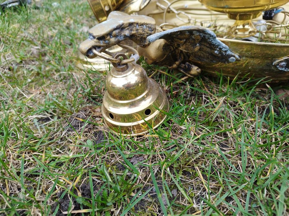 Dwa Żyrandole Z mosiądzu