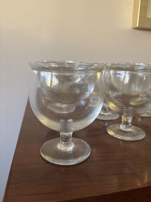 12 taças de vidro para cocktail de marisco. Impecáveis