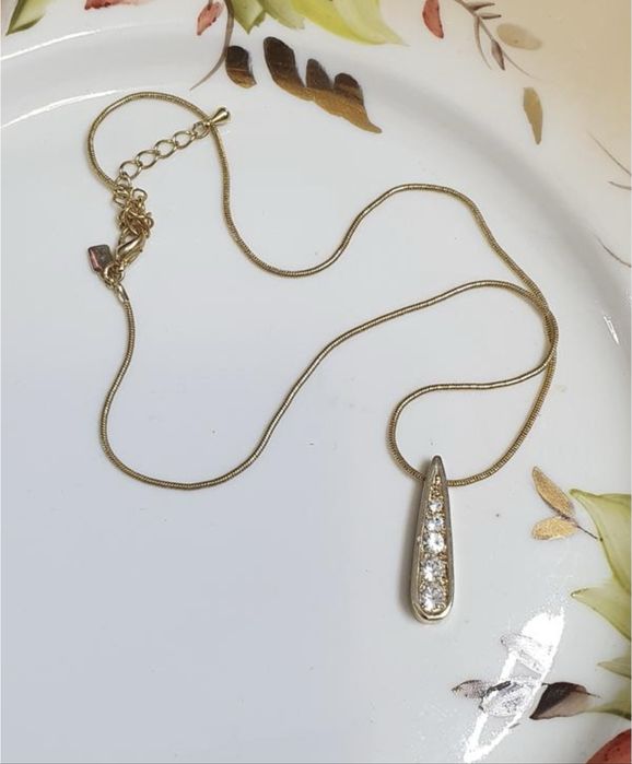 Вінтажна підвіска у вигляді краплі, цирконій від ciro, італія