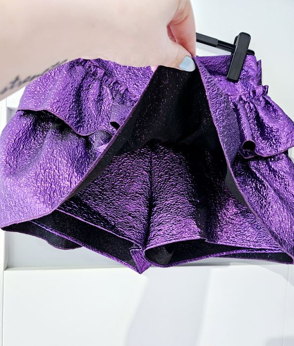 Nowe fioletowe spódnicospodnie Zara L