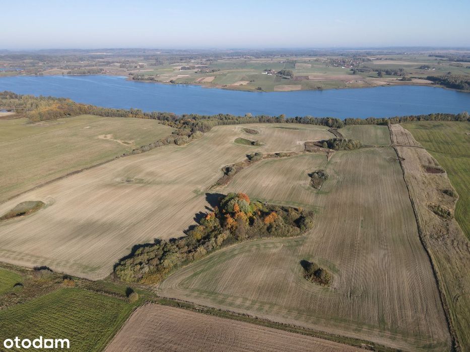 Działka nad jeziorem 380m linii brzegowej Blanki