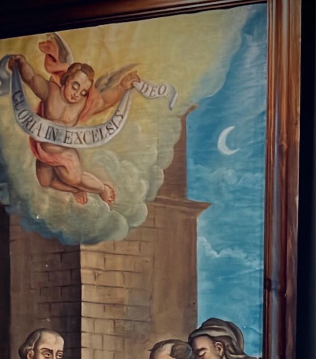 Pintura a óleo sobre tela séc XVIII/XIX DIM: 230cm