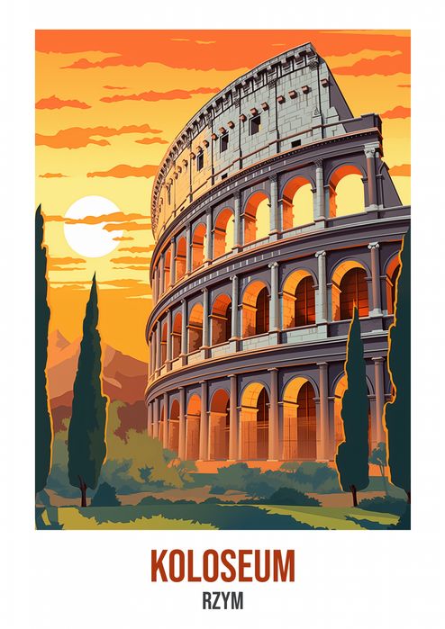 Plakat 42x59,4cm Koloseum