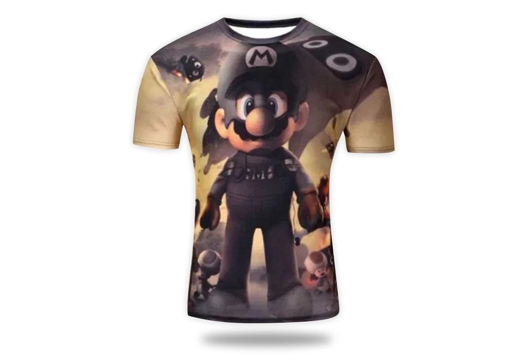 T-shirt super mario – Tecido respiravel – Nova