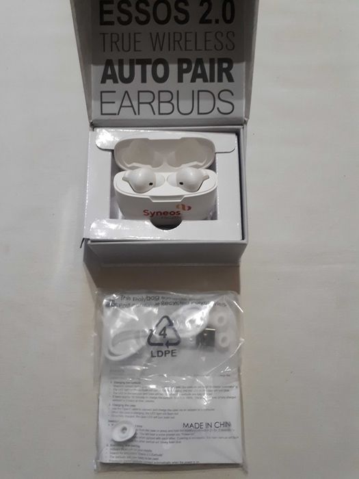 Бездротові Bluetooth навушники Essos 2.0  білі