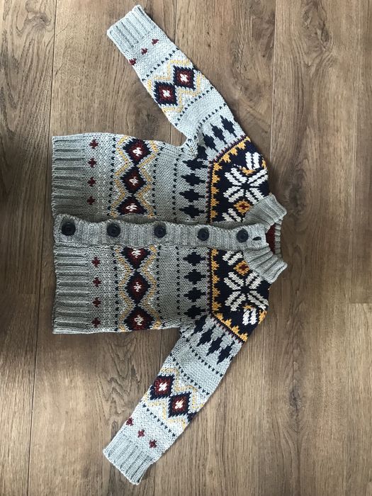 Sweter chłopięcy ciepły rozpinany