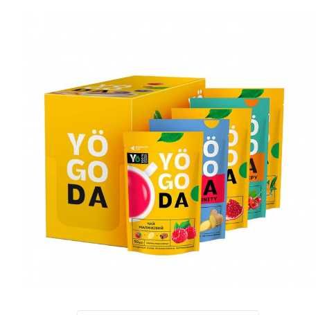 Натуральний чай YOGODA (ягода) MEGA MIX 13 шт 50 грам