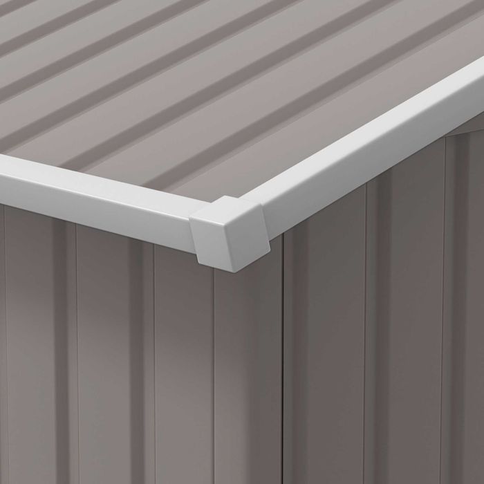 Abrigo de Jardim em Aço 340x386x200 cm – Porta Dupla e Ventilação