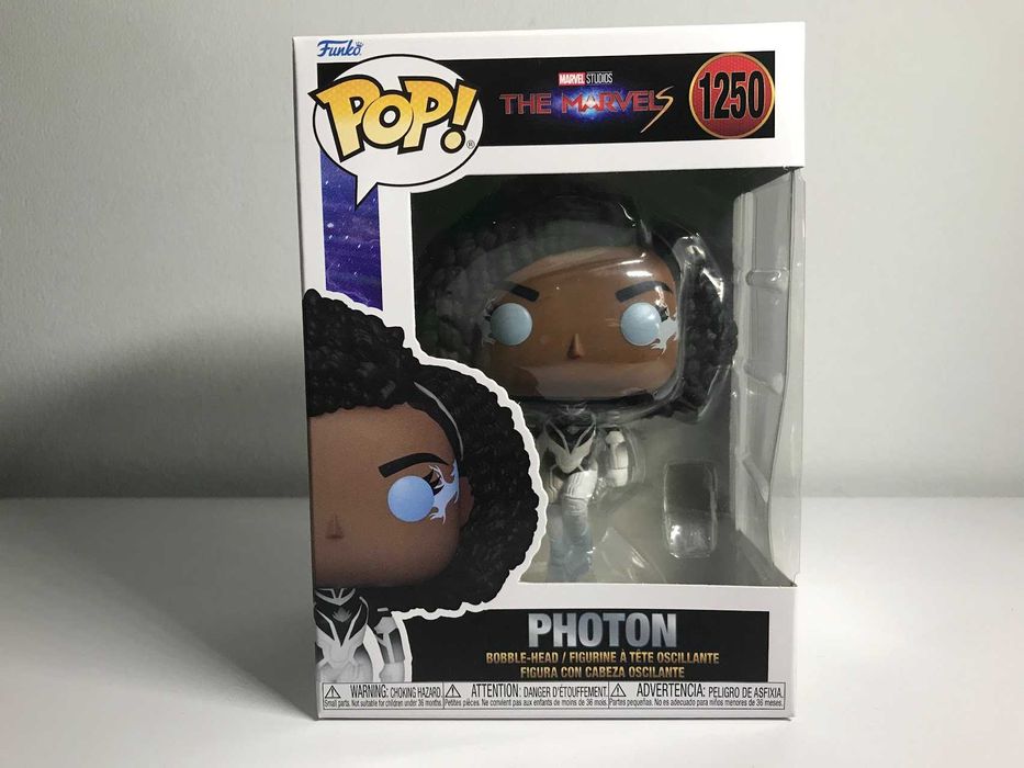 Funko Pop! Movies: The Marvels - Captain Marvel, Photon, Ms. Marvel