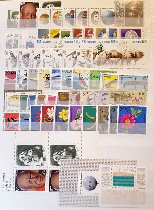 Znaczki roczniki 1980-89