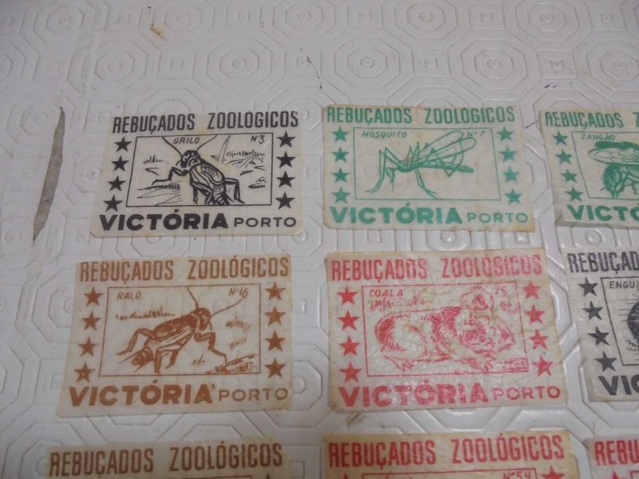 24 cromos Rebuçados Vitória Zoológicos anos 60