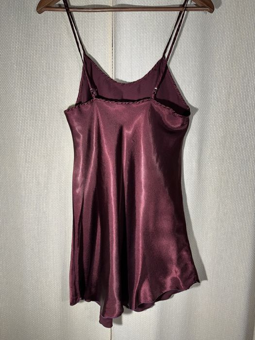 Halka bordowa damska