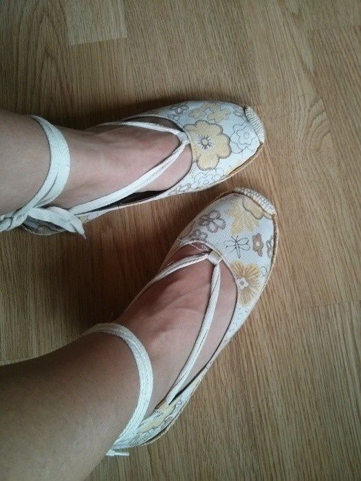 Wiązane buty, espadryle Heavy Duty z materiału, rozmiar 39