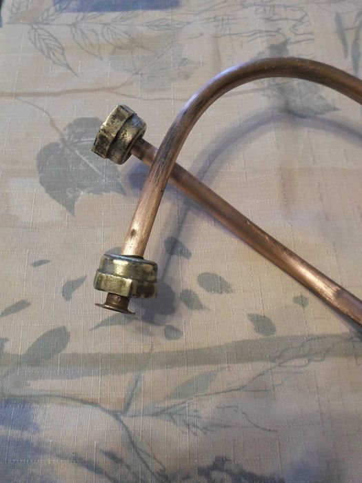 Трубки мідні Ø10, 1 метр для подачі холоної гарячої води, ціна за 2 шт