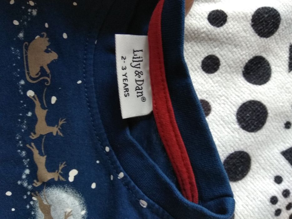 Bluzka z długim rękawem święta Boże Narodzenie 92-98 Lily&Dan