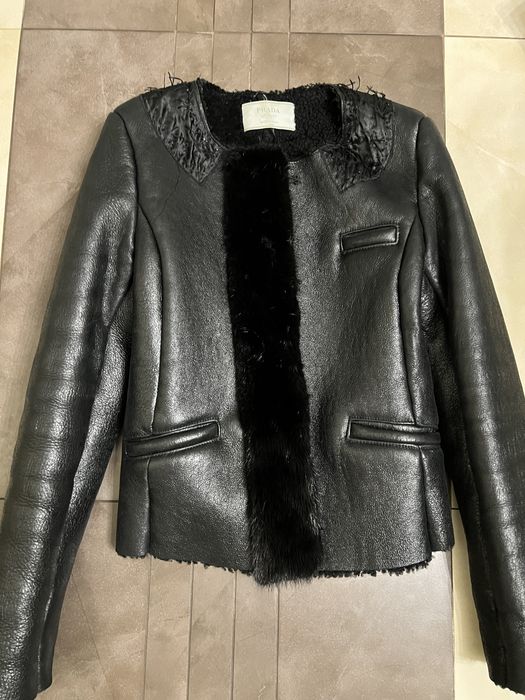 Дубленка Prada с норковой вставкой