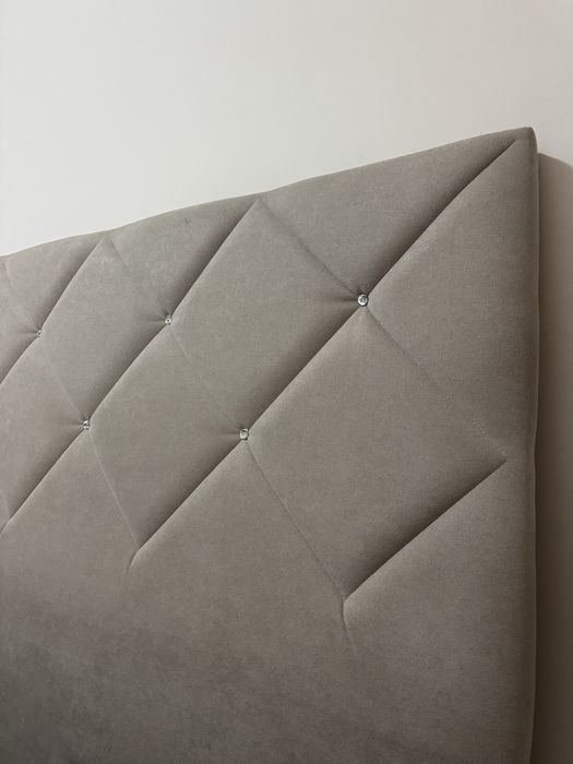 Cabeceira Estofada Cinza