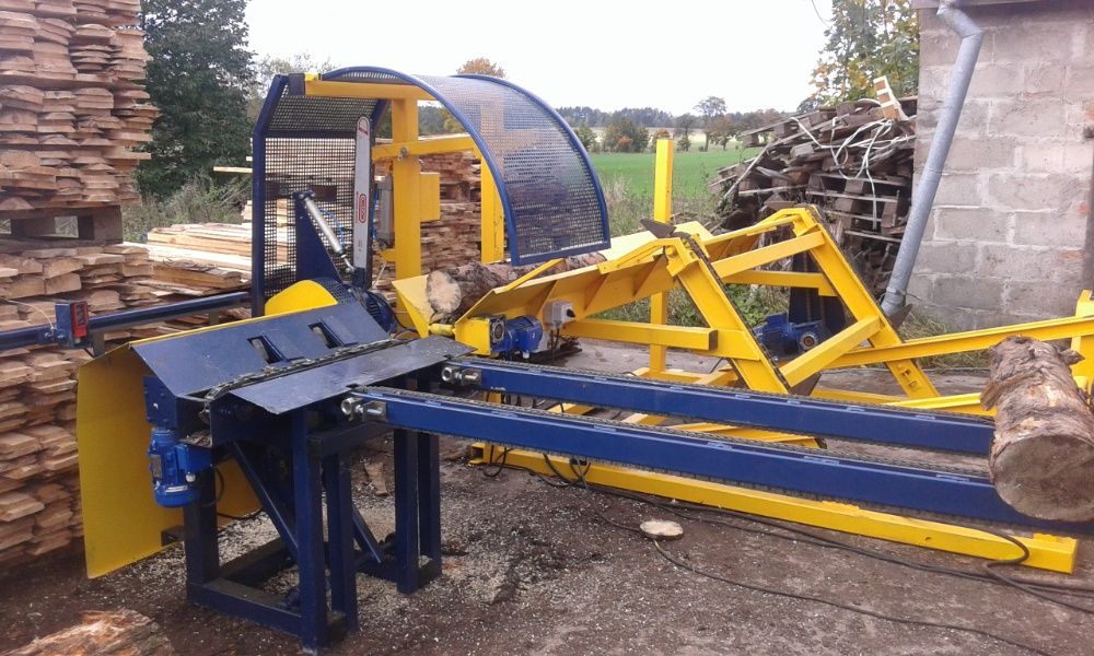 Przecinarka kłód dłużycy tartak producenci palet