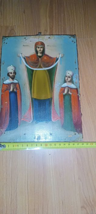 Антична ікона 1903 року писана маслом