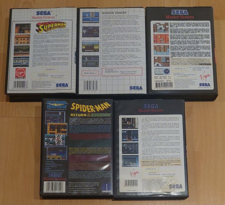 Sega Jogos - Game Gear - Master System