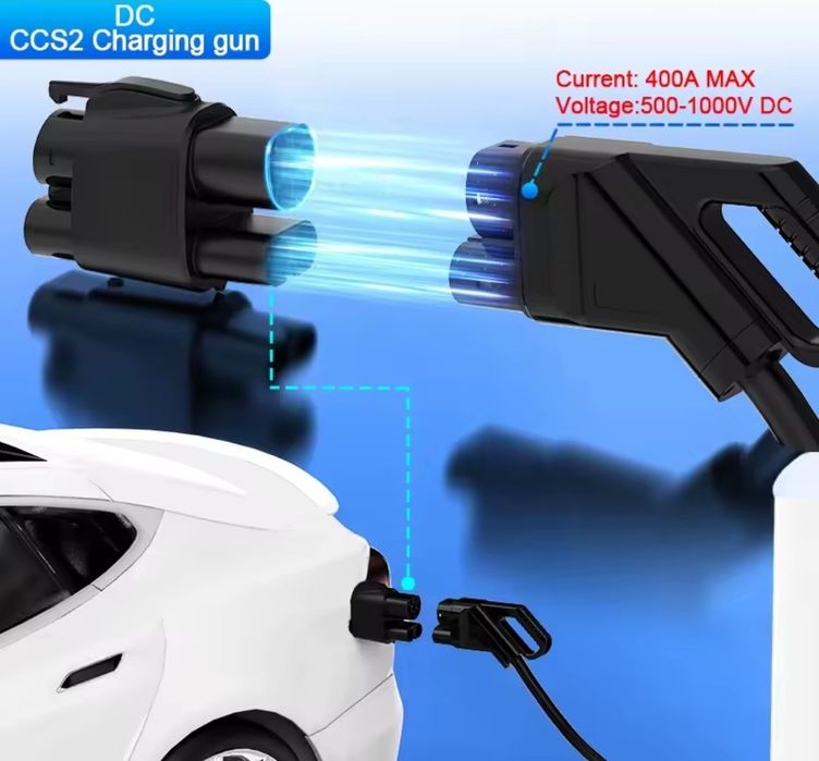 АКЦІЙНА ЦІНА‼️Перехідник CCS2-CCS1 EV Charging adapter 400А 400Kw + Type 2 7КВТ ККС2 AC DC адаптер adapter швидка зарядка