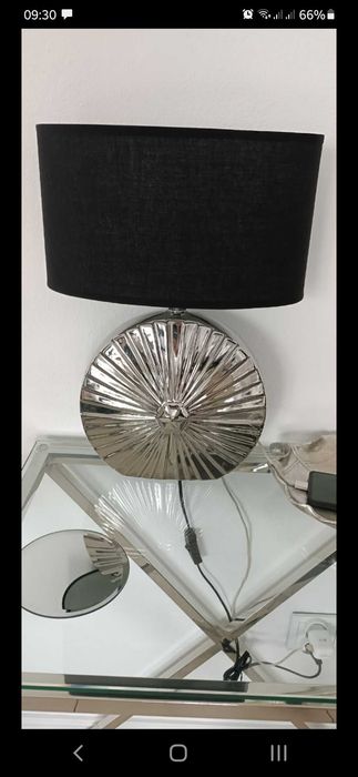 Lampa elegancka kolor stalowy