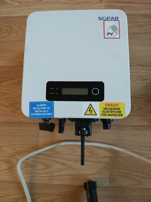 Falownik Sofar Solar 3300TL-G3 + rozdzielnica AC + zabezpieczenia