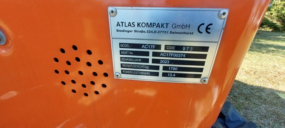 Minikoparka atlas ac 17 f import Niemcy