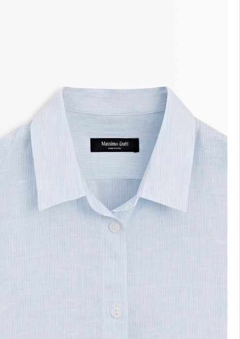 НОВА лляна рубашка Massimo Dutti