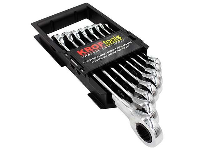 Jogo Chaves Boca/Roquete Gearless 8 Peças | Kroftools 1134