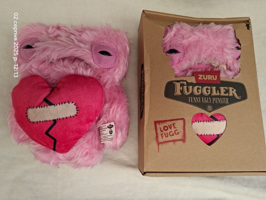 Fuggler мякі фаглер фуглер серія рожеві і червоні з серцем,чорний 22см