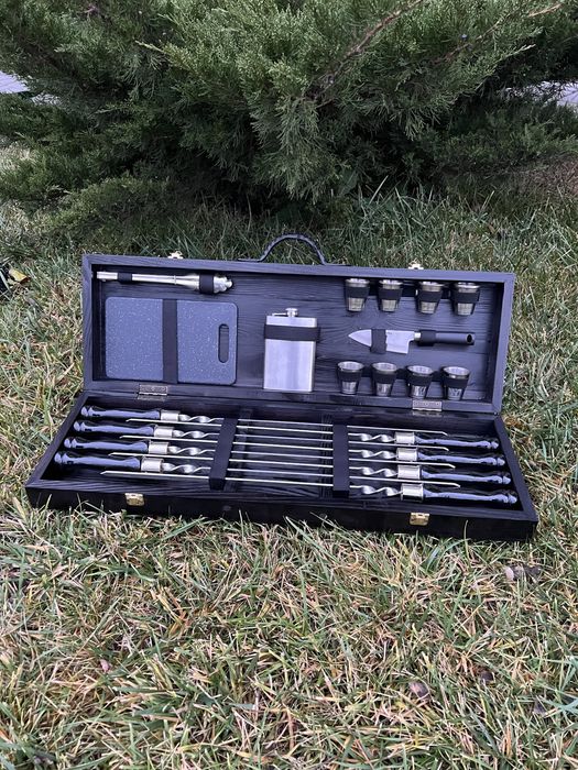 Набор шампуров подарок шампура в кейсе