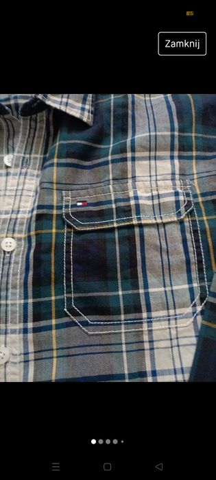 Tommy Hilfiger koszula w kratę.