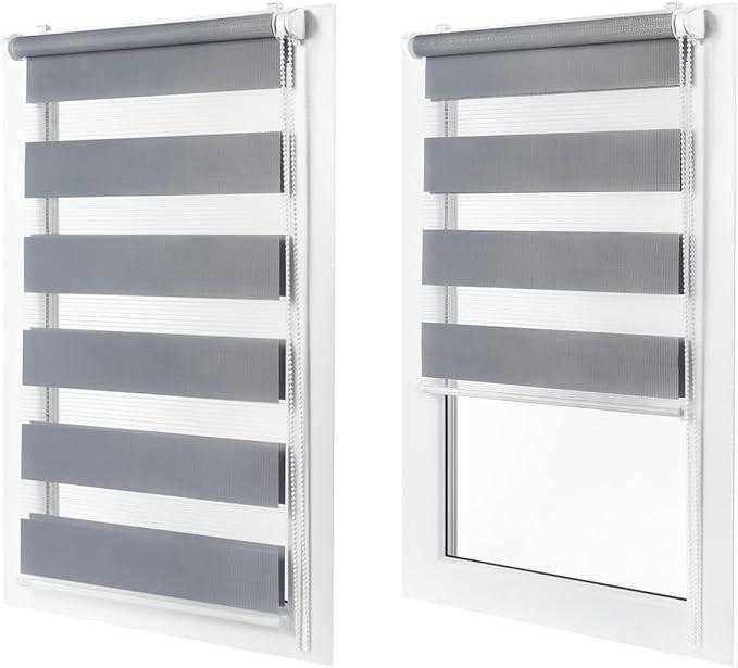 Ролети тканинні на вікна День-Ніч. Рулонні штори від виробника Дешево