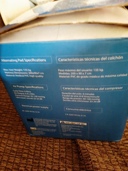 Colchão  anti escaras Mobiclinic.