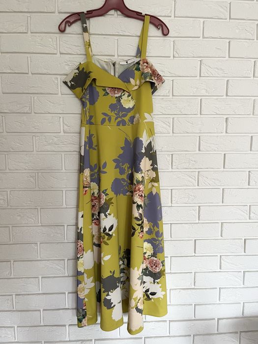 Limonkowa sukienka M/L