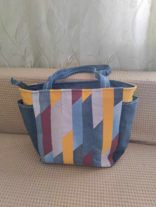 Сумка женская джинсовая ручной работы