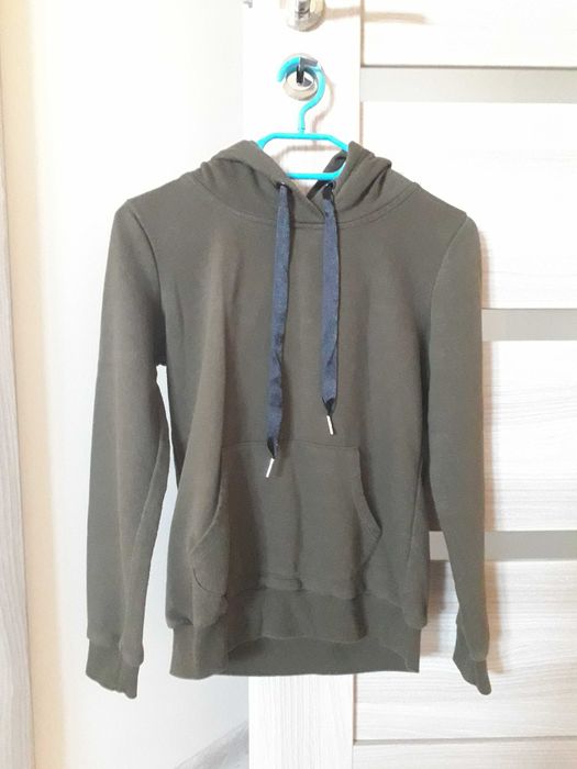 bluza khaki z kapturem S