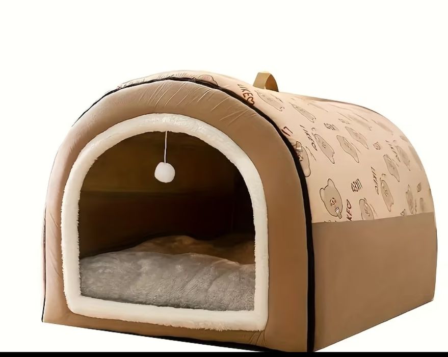 Casota de inverno para cão grande aconchegante