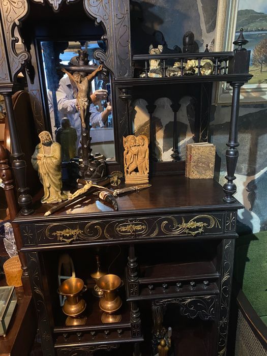 Etagere Arte nova séc XIX Madeira Pau-Santo 1,80mt Nicho Oratório