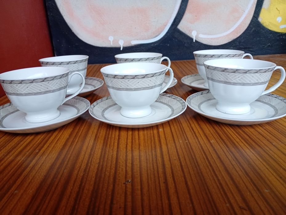 6 osobowy komplet filiżanek z Japońskiej porcelany